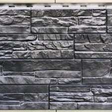 Цокольный сайдинг Docke Фасадные панели коллекции STEIN (песчаник) Базальт