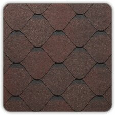 Битумная черепица Docke Pie Gold Ницца (цвет Каштан) СБС-модифицированная 