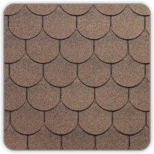 Битумная черепица Docke Pie Gold Льеж (цвет Ирис) СБС-модифицированная 